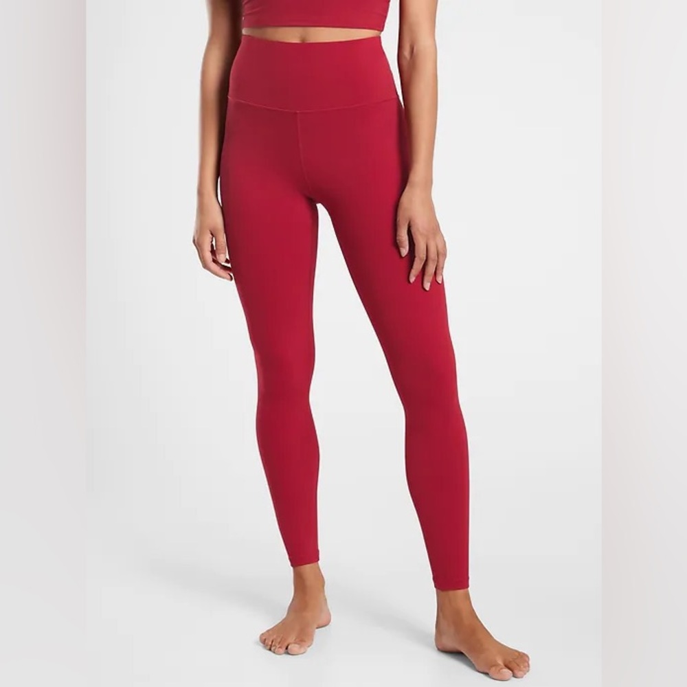 Athleta Ultra High Rise Elation Tight Candy Red